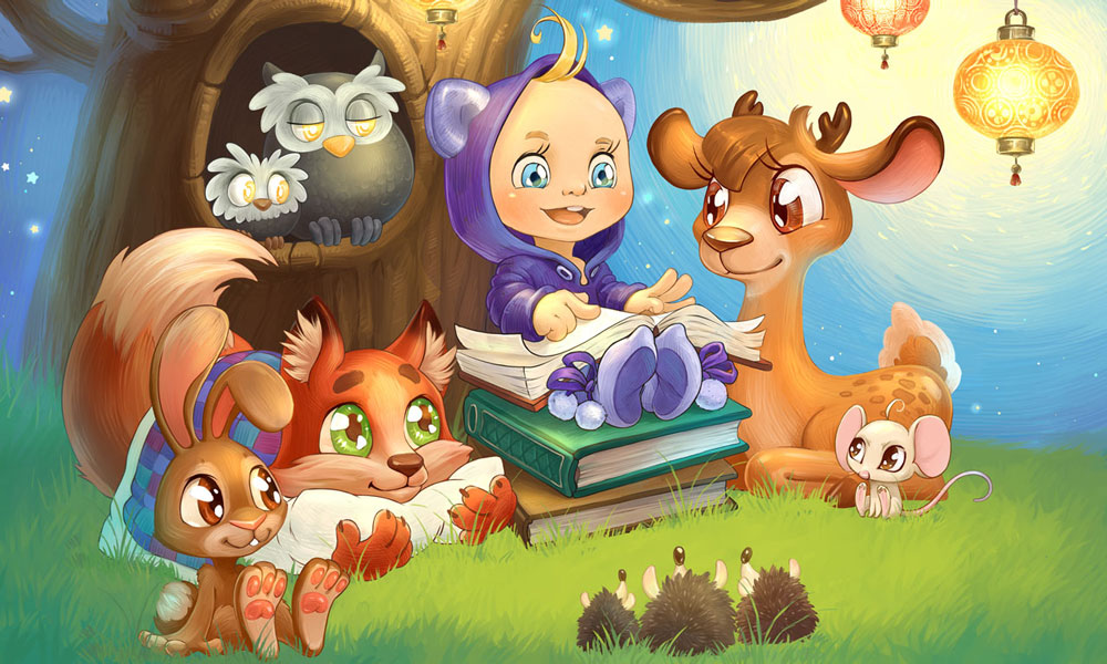 Characters from Learn English with Rhymes